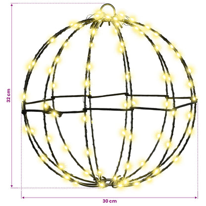 Bal Warmwit 30 x 30 x 32 cm Metaal 96 LED's