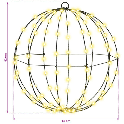 Bal Warmwit 40 x 40 x 42 cm Metaal 120 LED's