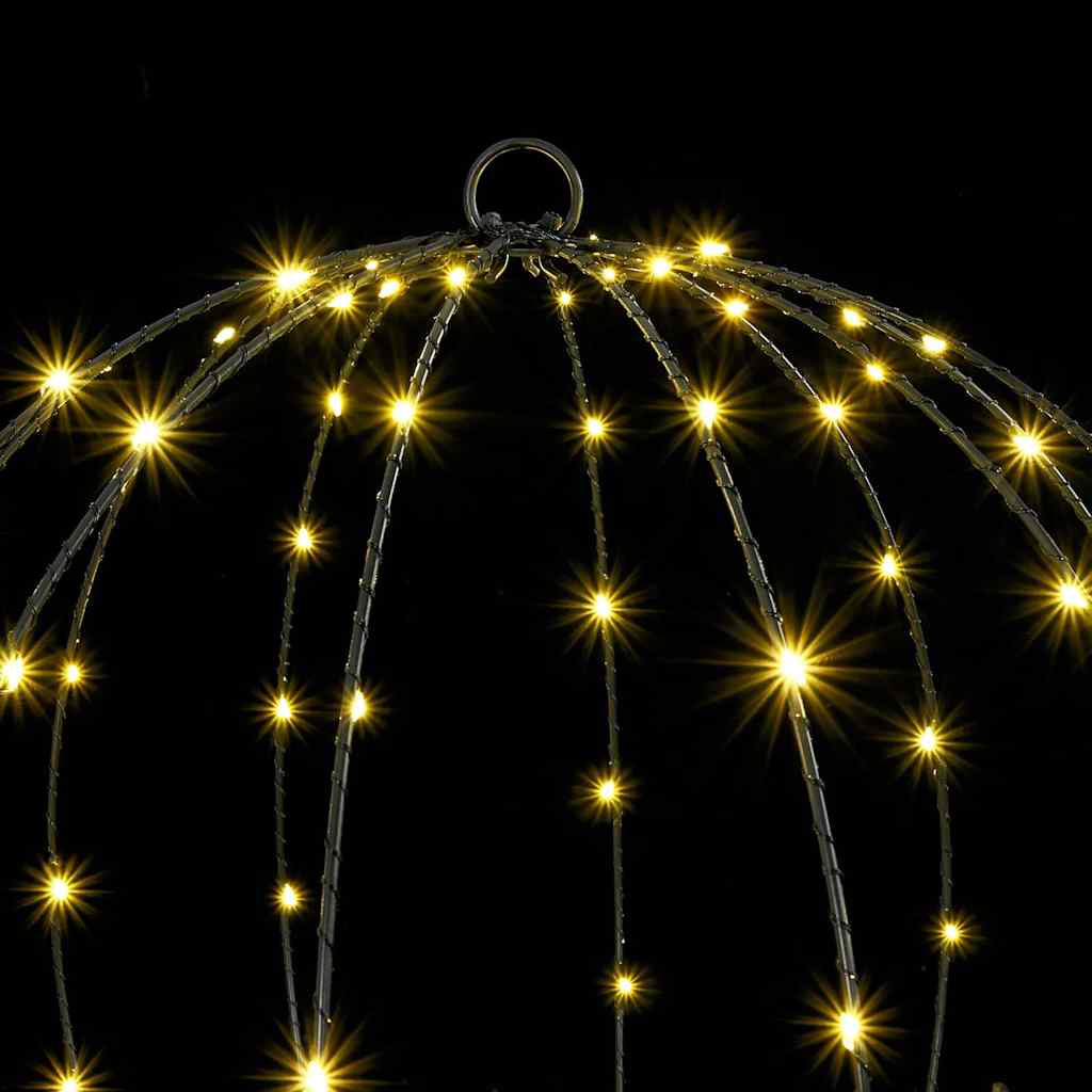 Bal met 192 LED Warmwit 60 cm Metaal
