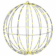 Decoratiebal 192 LED warmwit 59,5x59,5x63 cm metaal