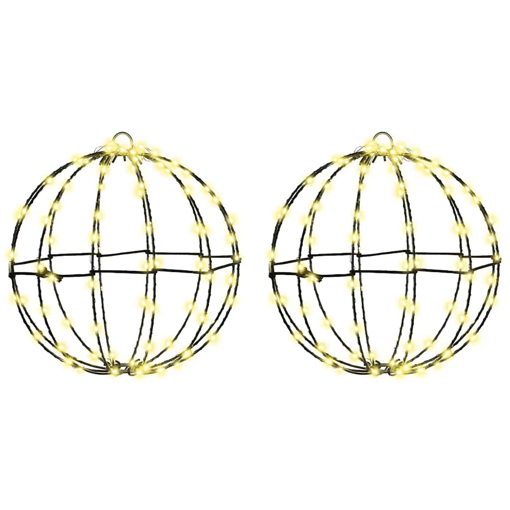 Bal Met 192 Led 2 Pcs 30 X 30 X 32 Cm Metaal 2
