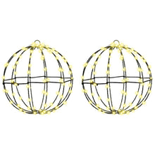 Bal Met 192 Led 2 Pcs 30 X 30 X 32 Cm Metaal 2