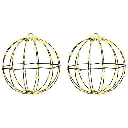 Bal Met 192 Led 2 Pcs 30 X 30 X 32 Cm Metaal 2