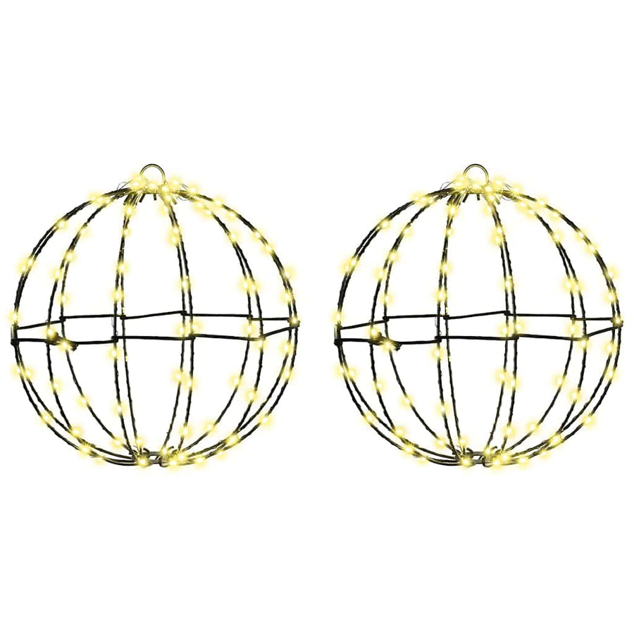 Bal Met 192 Led 2 Pcs 30 X 30 X 32 Cm Metaal 2