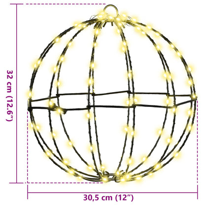 Bal Met 192 Led 2 Pcs 30 X 30 X 32 Cm Metaal 2