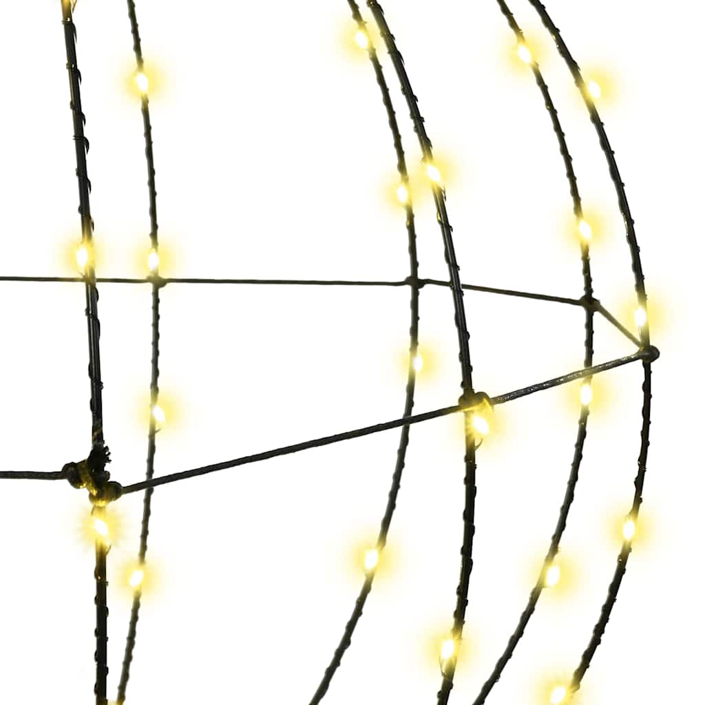 Bal met 192 LED 2 pcs Warmwit 40 cm Metaal