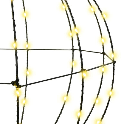 Bal met 192 LED 2 pcs Warmwit 40 cm Metaal