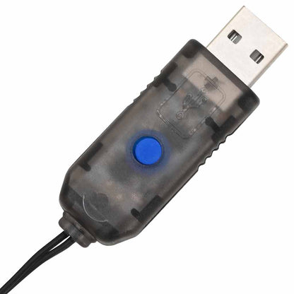 Bal met 192 LED 2 pcs Warmwit 40 cm Metaal