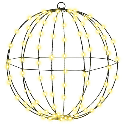Bal met 192 LED 2 pcs Warmwit 40 cm Metaal