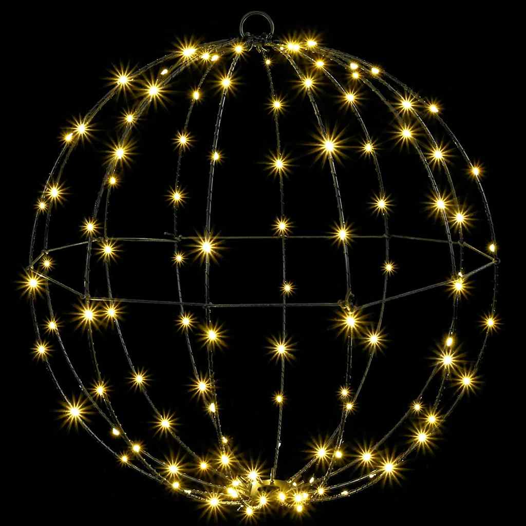 Bal 2 st Warmwit 50 x 50 x 52 cm Metaal 320 LED's