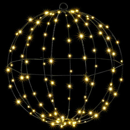 Bal 2 st Warmwit 50 x 50 x 52 cm Metaal 320 LED's