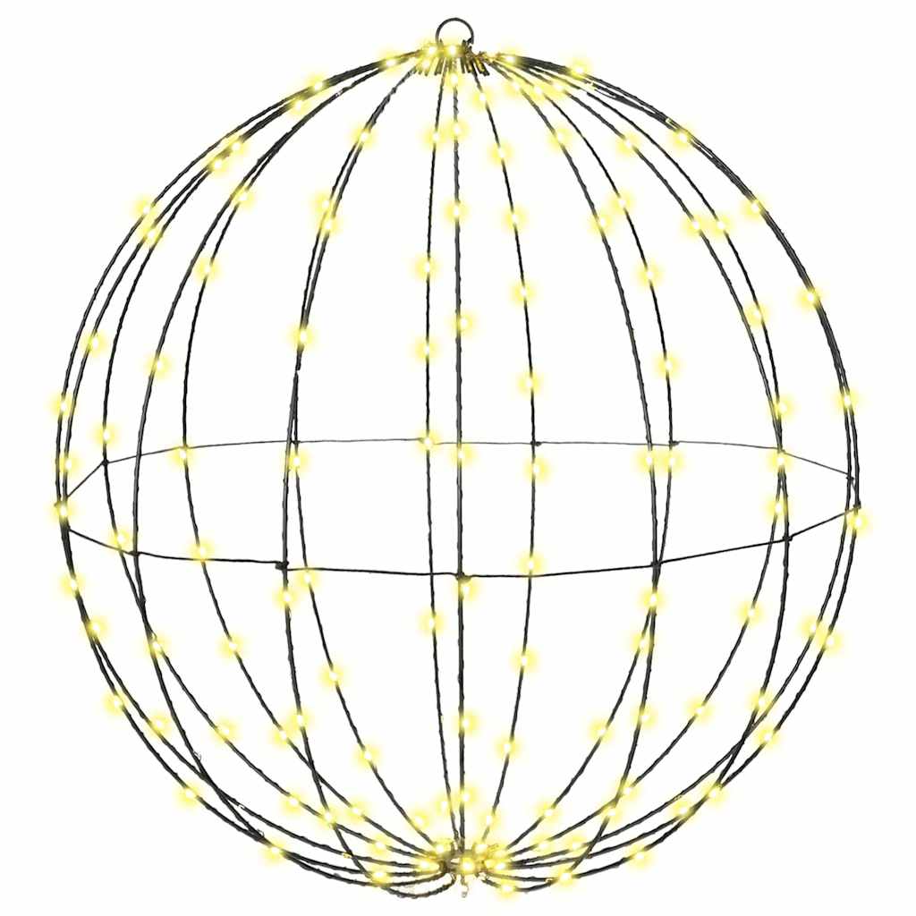 Bal met 384 LED 2 pcs Warmwit 60 cm Metaal