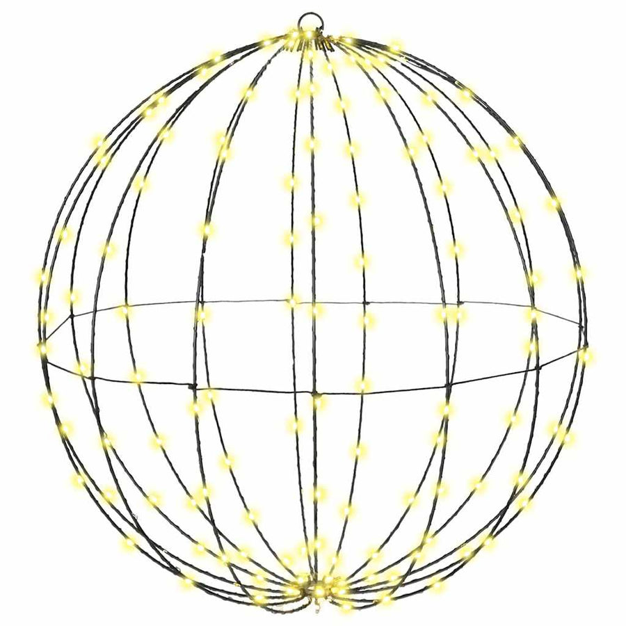 Bal met 384 LED 2 pcs Warmwit 60 cm Metaal