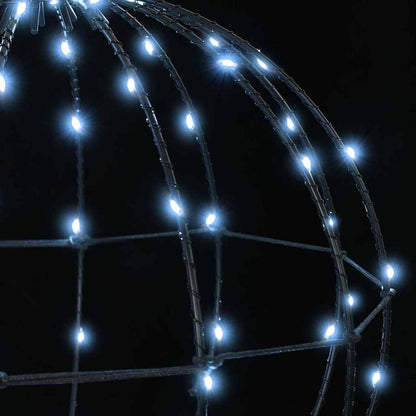 Bal met 160 LED Koudwit 50 cm Metaal