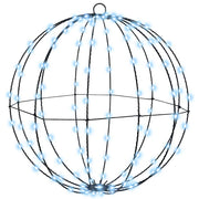 Decoratiebal 160 LED koudwit 50,5 cm metaal