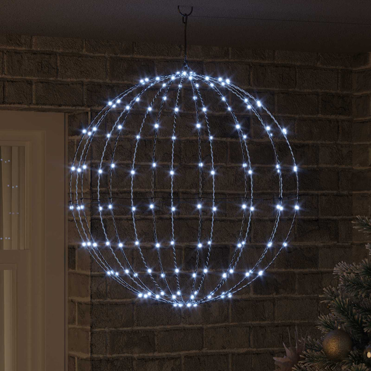 Bal Koudwit 60 x 60 x 62 cm Metaal 192 LED's