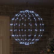 Kerstdecoratie sfeerbol 60 cm koudwit 192 LED