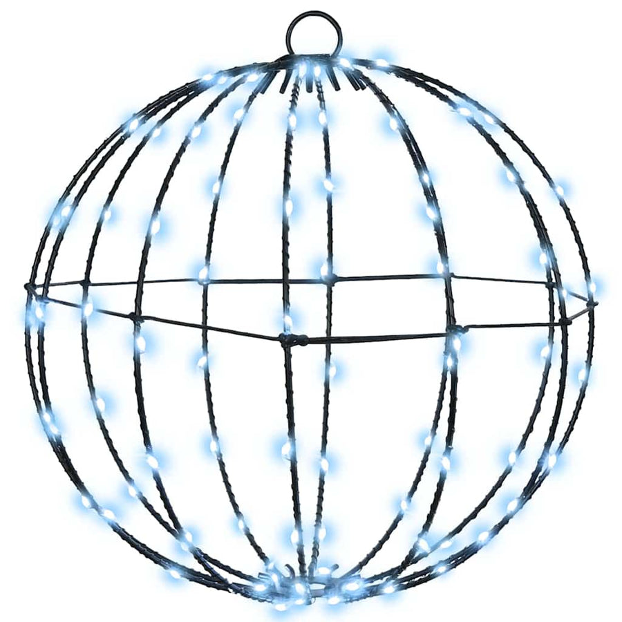 Bal met 192 LED 2 pcs Koudwit 30 cm Metaal