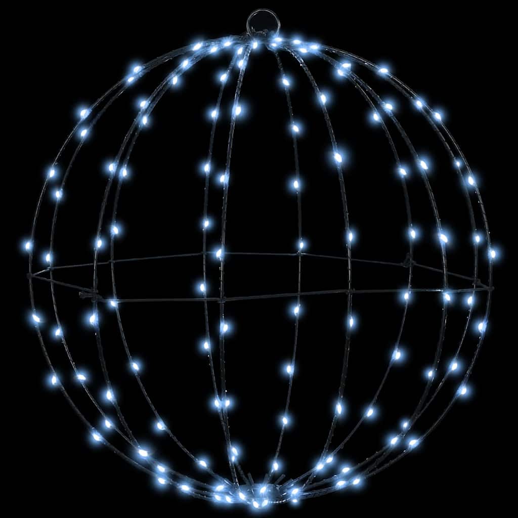 Bal 2 st 192 LED's Koudwit 40,5 x 40,5 x 42 cm Metaal