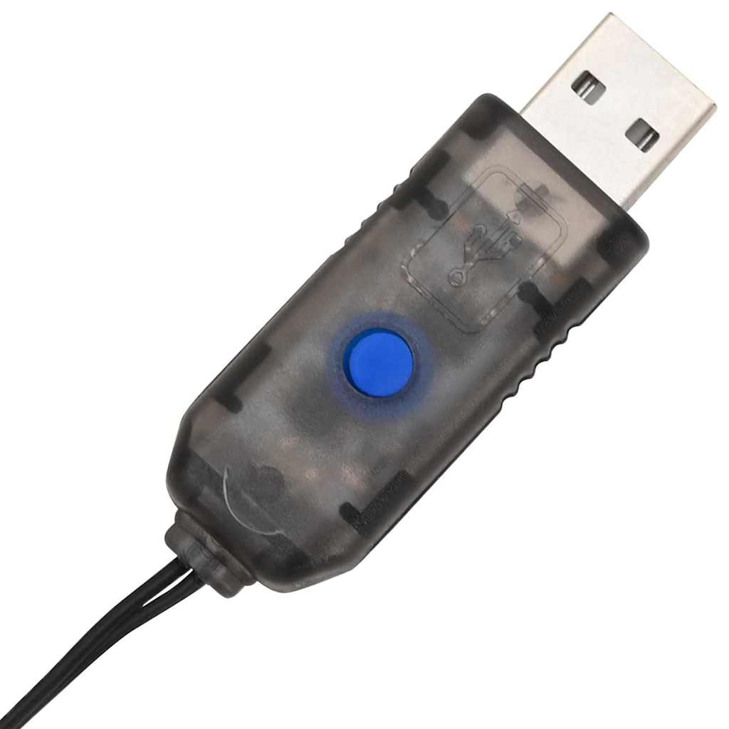 Bal met 384 LED 2 pcs Koudwit 60 cm Metaal