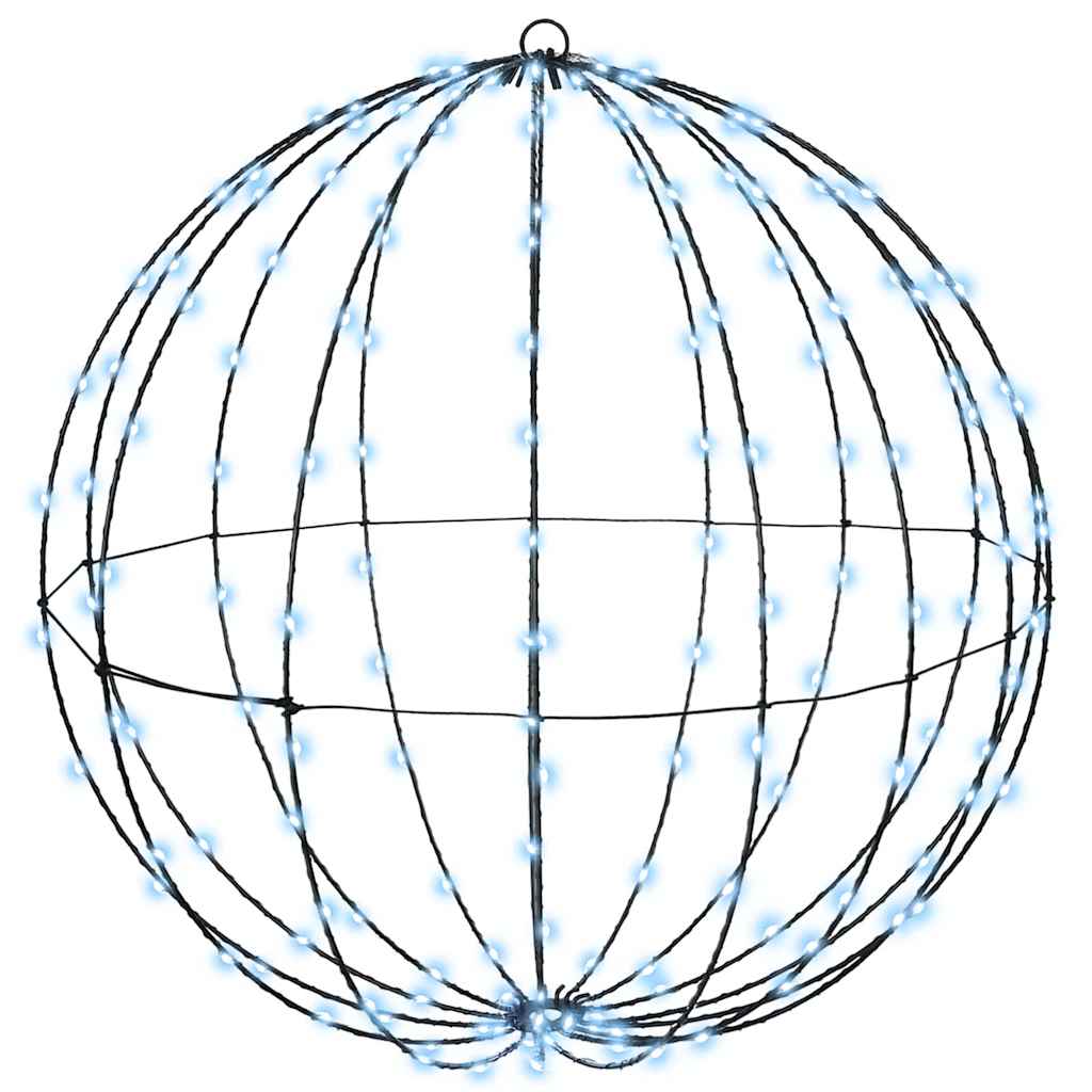 Bal met 384 LED 2 pcs Koudwit 60 cm Metaal