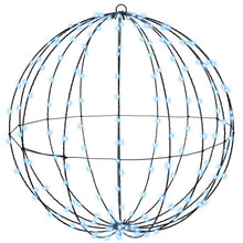 Bal met 384 LED 2 pcs Koudwit 60 cm Metaal