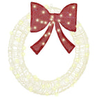 Wreath with 60 LED Warm White 76 x 76 x 8.5 cm Acrylic