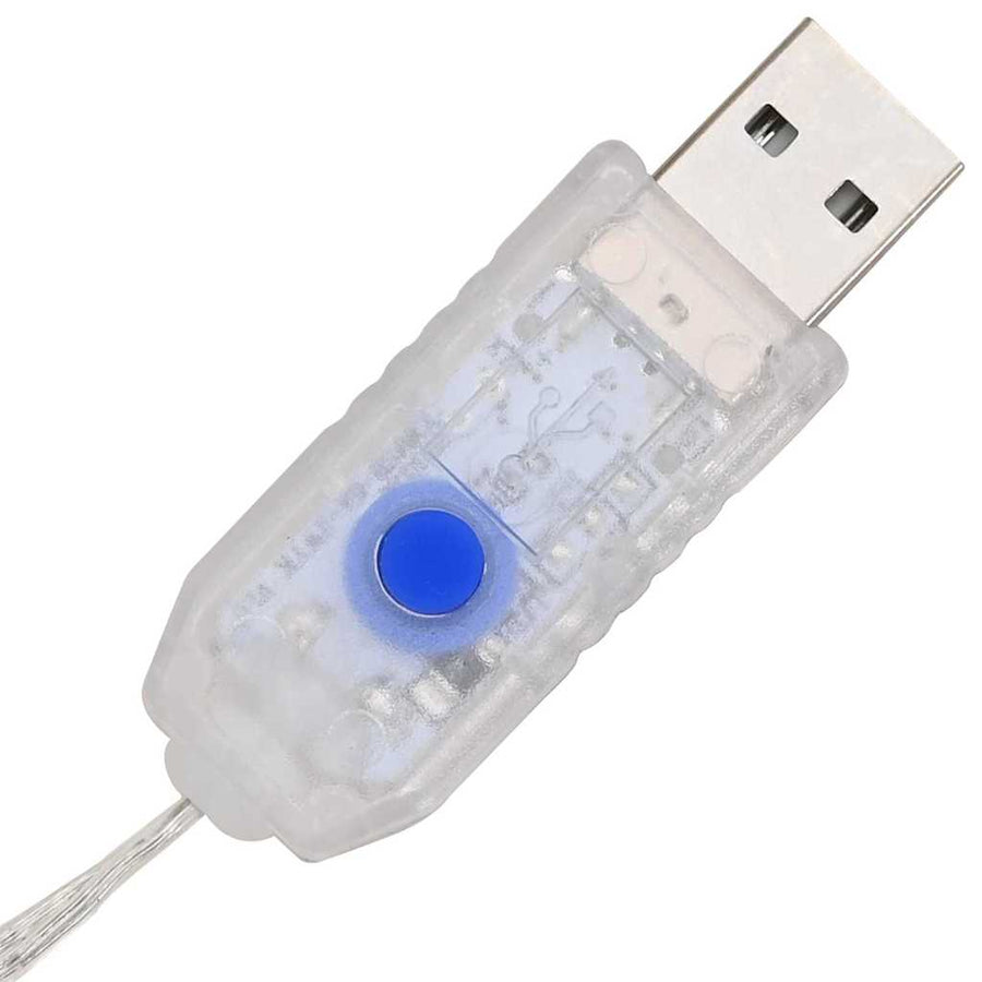 Krans met LED -striplichten Koudwit 75 cm Acryl