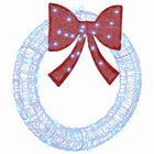 Wreath with 60 LED Blue 76 x 76 x 8.5 cm Acrylic