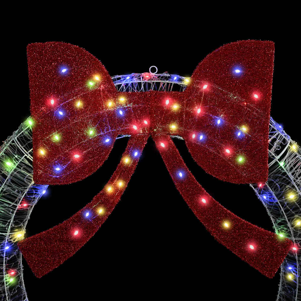 Krans met LED -striplichten Multikleur 90 cm Acryl