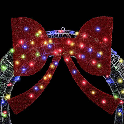 Krans met LED -striplichten Multikleur 90 cm Acryl