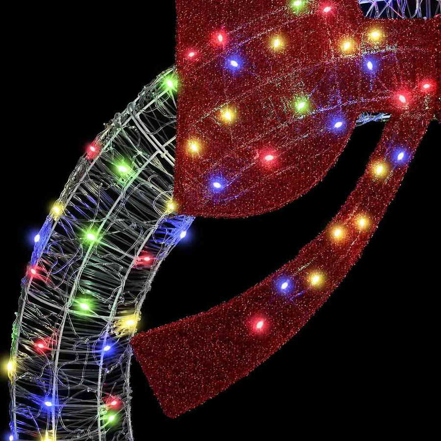 Krans met LED -striplichten Multikleur 90 cm Acryl