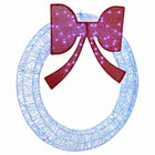 Wreath with 150 Blue LEDs 120 cm Acrylic