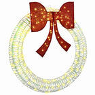 Wreath with 150 LED Warm White 121 x 121 x 10 cm PET
