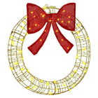 Wreath with 60 LED Warm White 76 x 76 x 8 cm PET