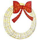 Wreath with 150 LED Warm White 121 x 121 x 10 cm PET