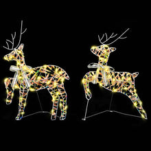LED Rendieren met 40 LED 2 pcs Warmwit 64 x 42 x 15 cm PET