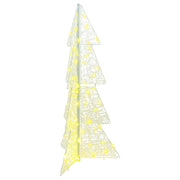 Kerstboom 120 cm acryl met 100 LED warmwit