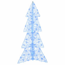 Kerstboom met 100 LED Blauw 120 cm Acryl