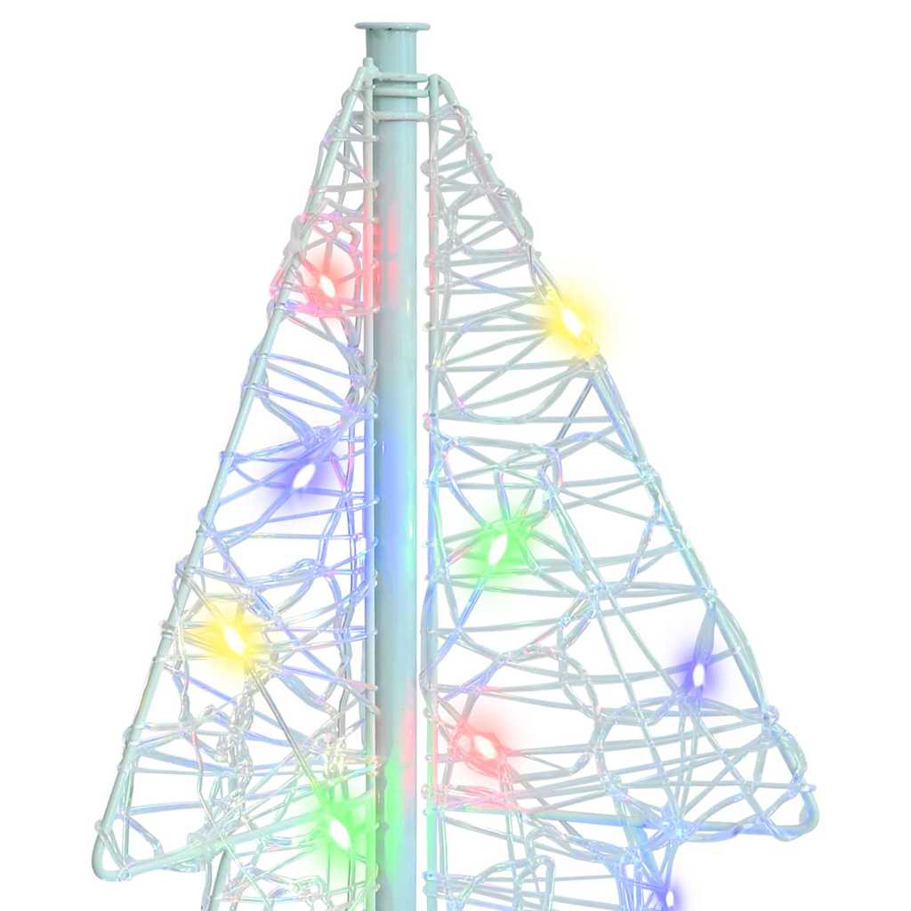 Kerstboom met 100 LED Multikleur 120 cm Acryl