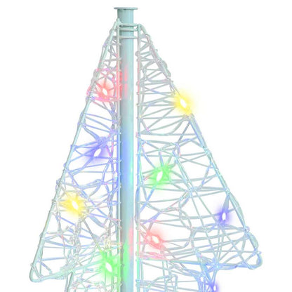 Kerstboom met 100 LED Multikleur 120 cm Acryl