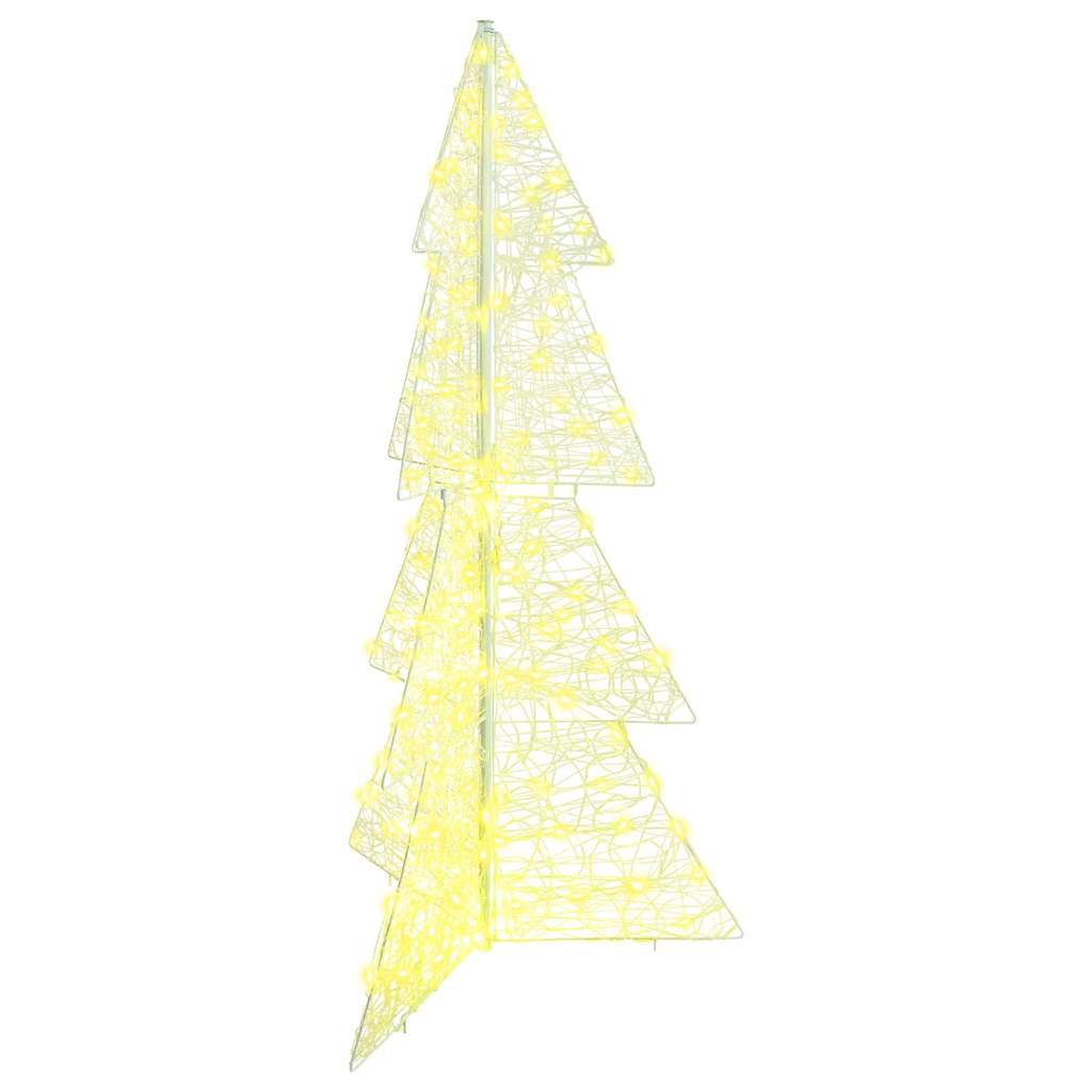 Kerstboom met 160 LED Warmwit 150 cm Acryl