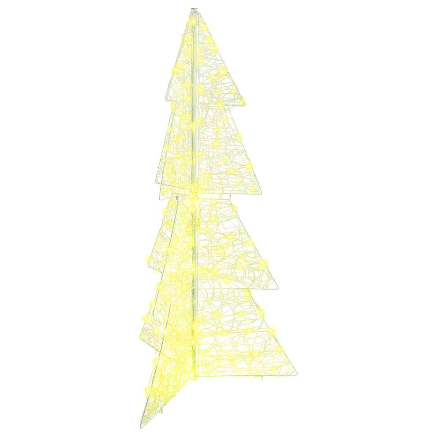 Kerstboom met 160 LED Warmwit 150 cm Acryl