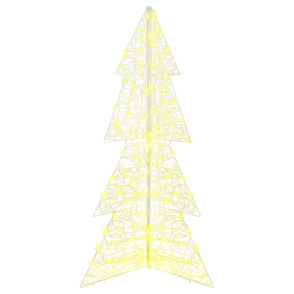 Kerstboom met 160 LED Warmwit 150 cm Acryl