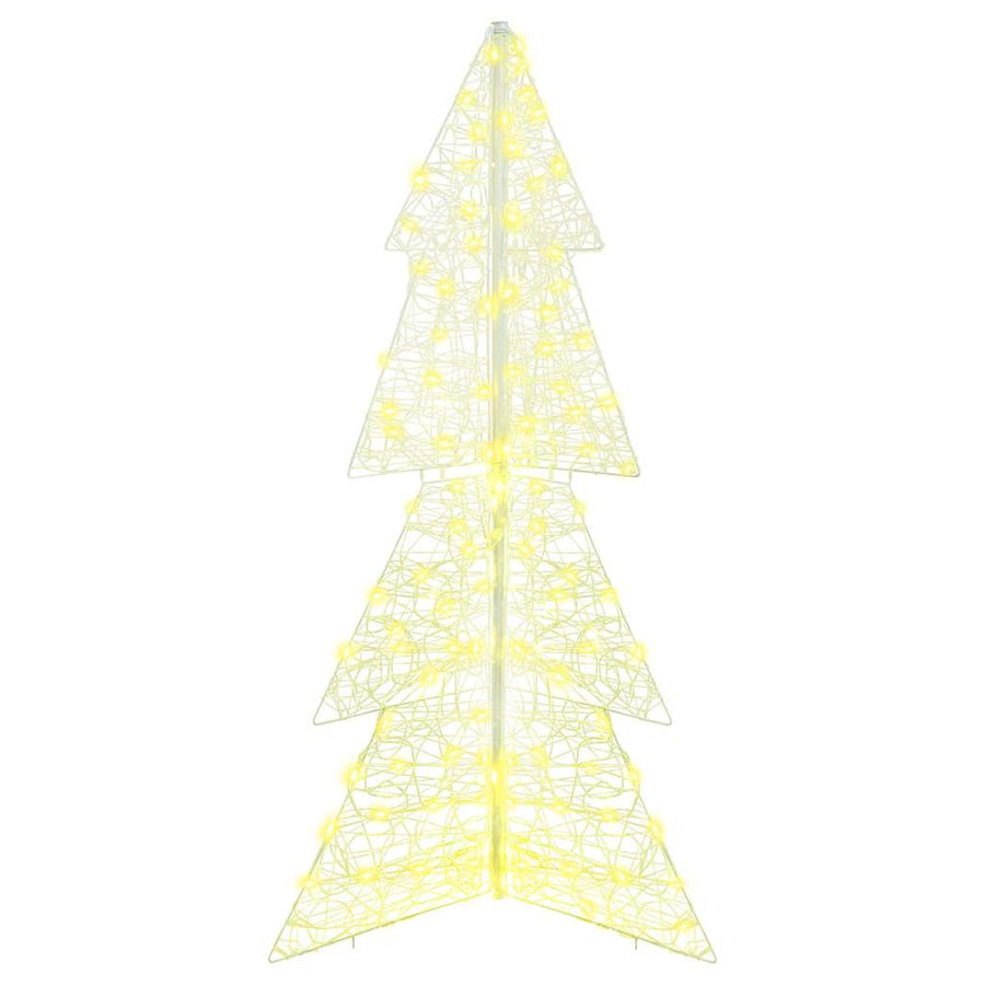 Kerstboom met 160 LED Warmwit 150 cm Acryl