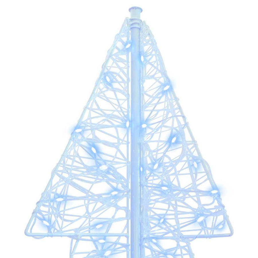 Kerstboom met 160 LED Koud Wit 150 cm Acryl