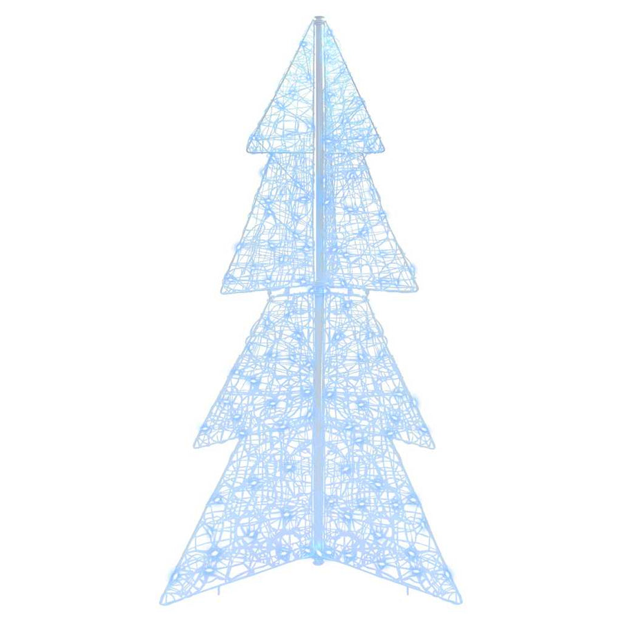 Kerstboom met 160 LED Koud Wit 150 cm Acryl