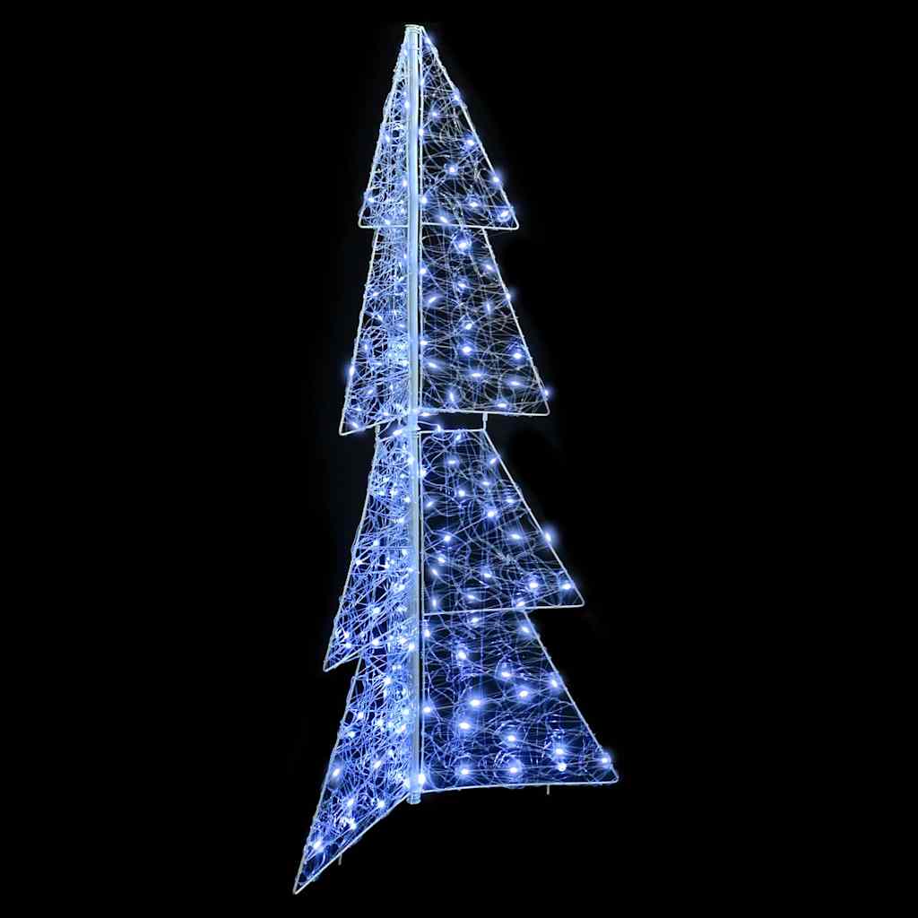 Kerstboom met 160 LED Koud Wit 150 cm Acryl