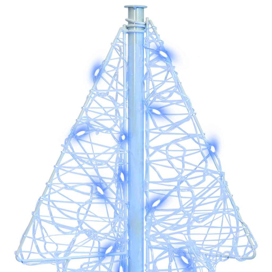 Kerstboom met 160 LED Blauw 150 cm Acryl