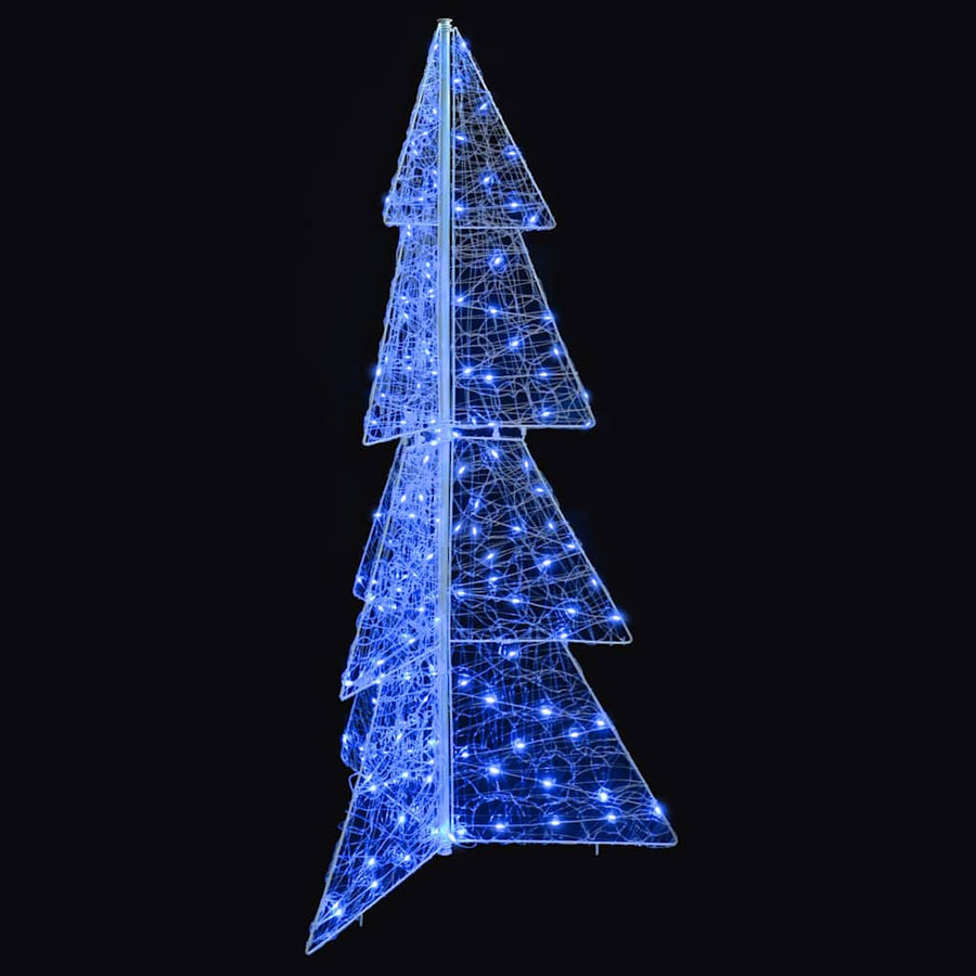 Kerstboom met 160 LED Blauw 150 cm Acryl